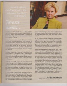 Polgárné Vida Judit elnökhelyettes